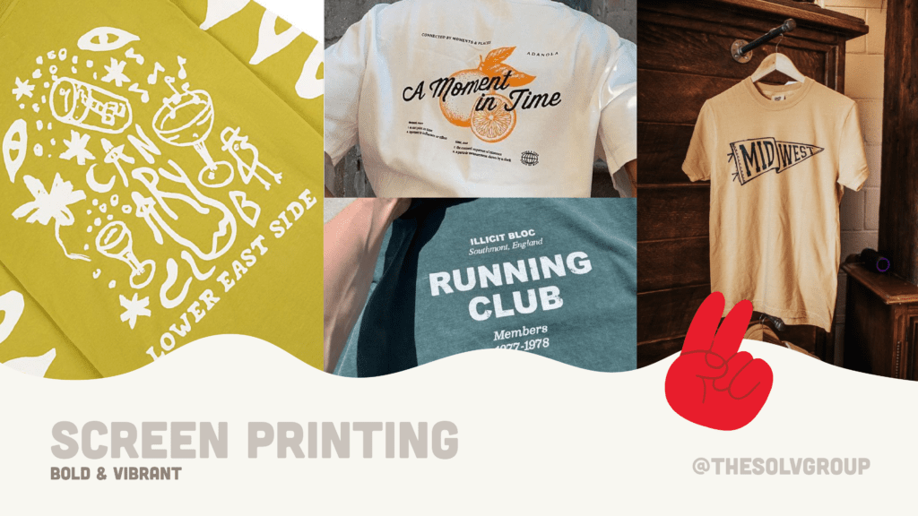 Apparel Decoration Methods - Screen Printing - SOLV